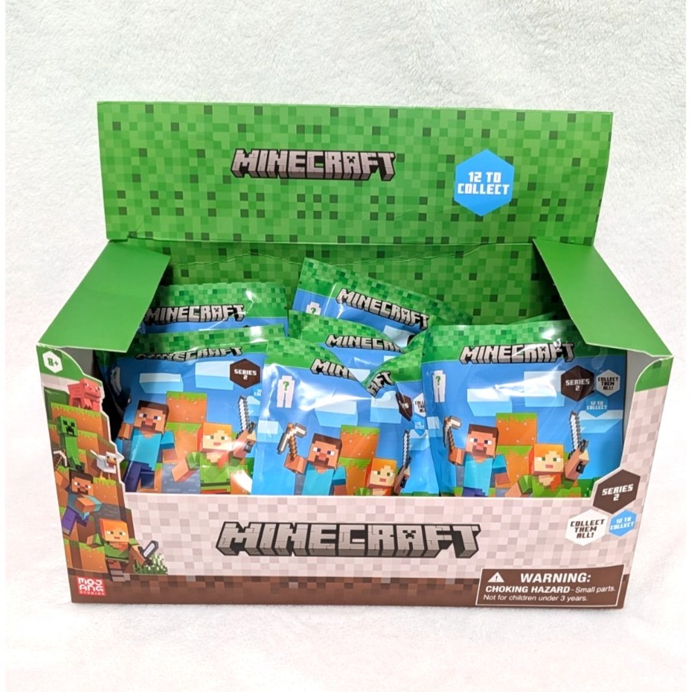 NEW Minecraft Blind Bag Mini Figure Stamper Series 2 Collectible Blind Box Toy